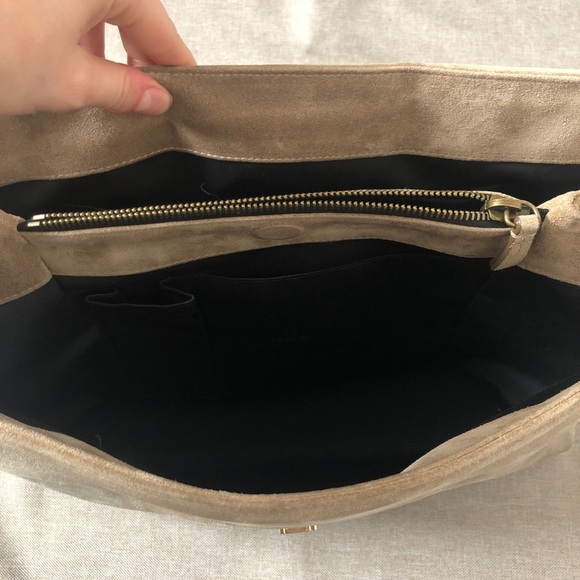 Lanvin Miss Sartorial suede and lizard bag - Picture 6 of 8